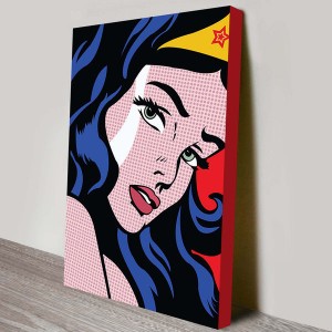 Wonder Woman Pop Art Canvas Print Wall Comic Giclee Roy Lichtenstein 61x81cm   263109799181